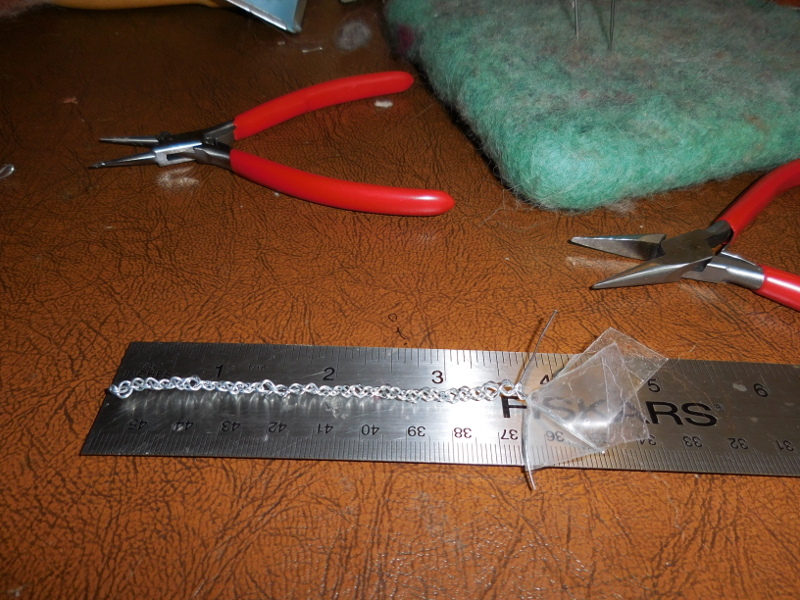 Yes! Not only thin enough and flexible enough, but full of holes big enough for a felting needle to slip through unbroken. Useful info: 6 inches per wire strand makes about 3.5 inches of braid. Pic #2: Shrinkage test