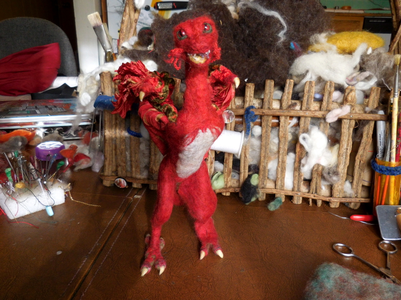 Pic #13: Front view of the skin-mounting process